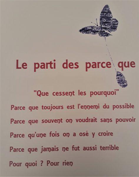 Que cessent les pourquoi